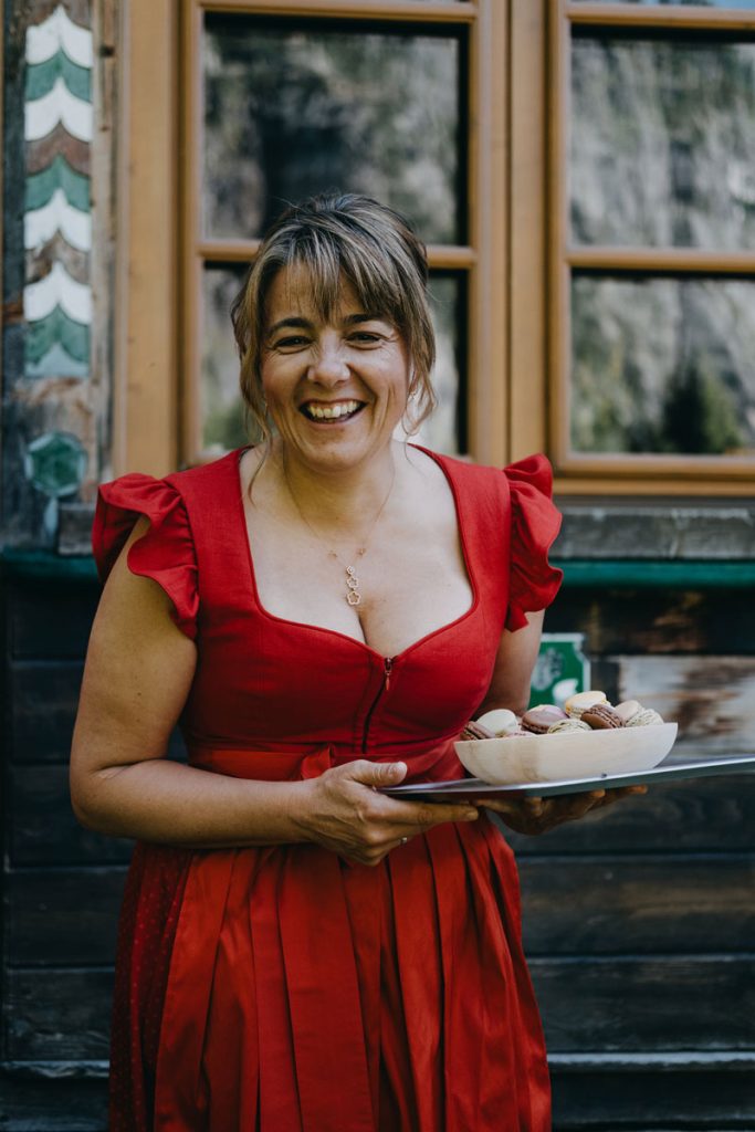 Barbara Hirner auf der Grawandhütte