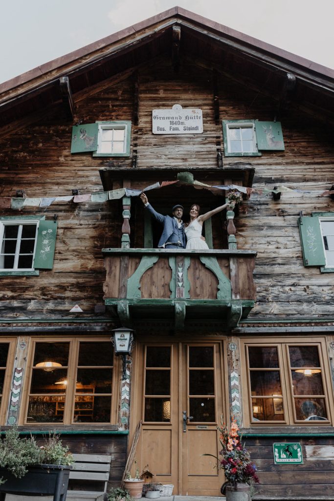 Hochzeit auf der Grawandhütte - Balkon