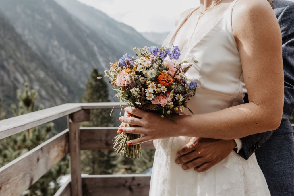Heiraten auf der Grawandhütte - auf der Terrasse